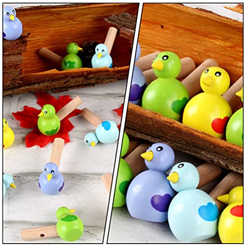 POPETPOP 12 Stks Houten Vogel Fluitjes Schattig Dier Fluitje Beltoys Muziekinstrument Voor Kinderen Verjaardagscadeau… - Image 8