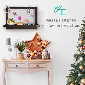 OUTSHINE Wall Hanging Jewelry Organizer | Rustic Jewelry Organizer Hanging on Wall | Western Jewelry Wall Mount Organizer | Wall Mounted Jewelry Organizer | Wall Mounted Jewelry Hanger OUTSHINE Wall Hanging Jewelry Organizer Rustic Jewelry Organizer Hanging on Wall Western Jewelry Wall Mount Organizer Wall Mounted Jewelry Organizer Wall Mounted Jewelry Hanger