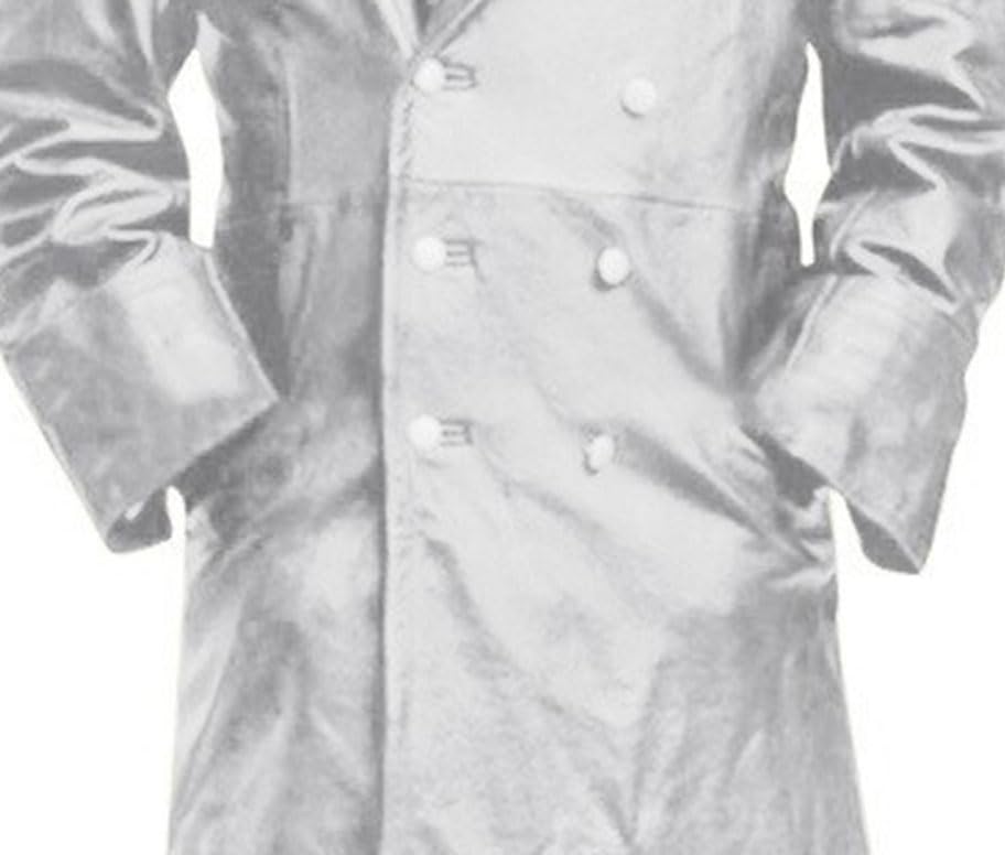 DGHM-JLMY Men's Long Sleeve Button Lapel Jacket Outwear Retro Faux Leather Trench Coat Long Windbreaker Motorcycle Jacket3