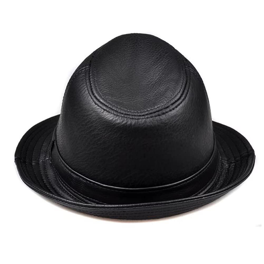 Cappello Fedora Cappello Stile Gangster Elegante Trilby Cappelli Jazz Classico Cappello in Pelle Cappelli Panama per Uomo Donna