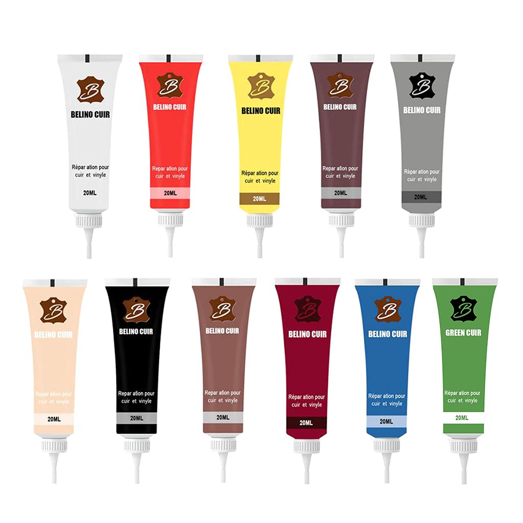 11 Colors Peeling Refinish and Refurbishing Gel for Leather Repairing Leather Repair Kit