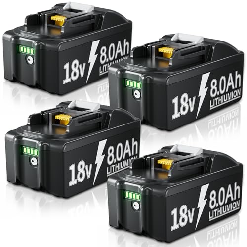 Image of Bonacell 8.0Ah Replacement for Makita 18V Battery Compatible with Makita 18Volt Battery BL1815 BL1815N BL1820 BL1820B BL1830 BL1840 BL1840B BL1850 BL1840B