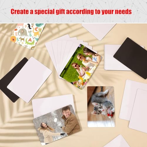 Square Fridge Magnet Maker Supplies - 1000 Sets (2.5x2.5inch) with Transparent Film, Metal Shell, Magnet & Cardboard for DIY Crafts & Customization