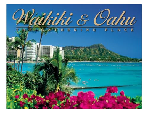 ○o。【ABC限定】2026年 ハワイアン カレンダー【Waikiki&Oahu】ハワイ直輸入 ハワイ雑貨 ダイヤモンドヘッド ヤシの木 ハワイアンインテリア ハワイカレンダー ワイキキ オアフ 風景 人気 ハレイワ ノース お土産 プレゼント 2026