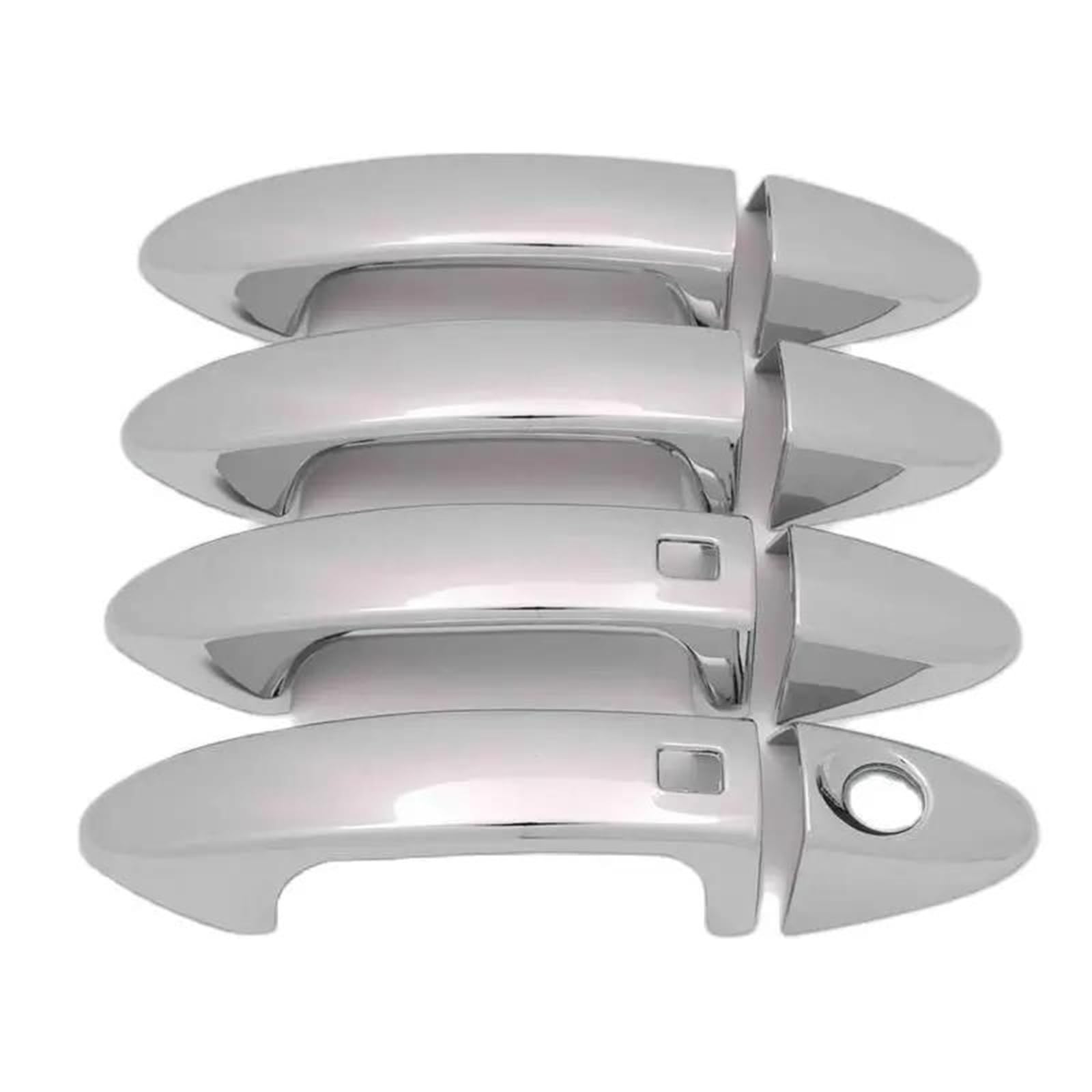 ZAPORA for Ford for Fiesta 2009-2018 for Ecosport Chrome Door Handle Cover Catch Trim Car Styling Accessories(Style 2)