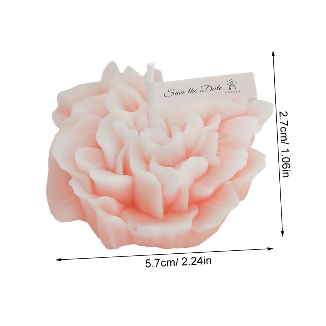 Cabilock 4pcs Flower Scented Candles Candles for Mother's Day and Home Aesthetic Faux Carnation Design