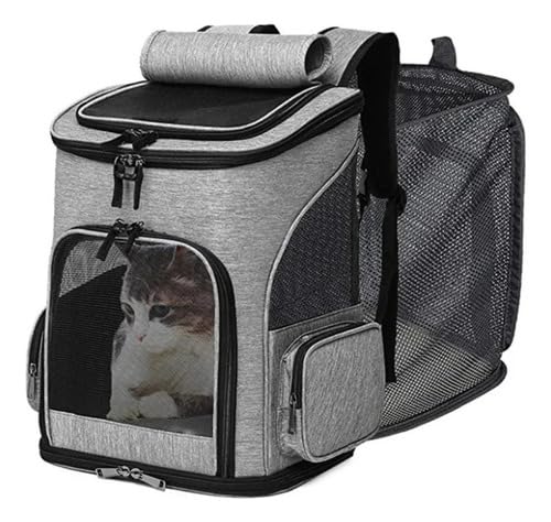 Mochila de Transporte Pet Mala Expansivel com Ventilação para Passeio Viagens para cães e gatos