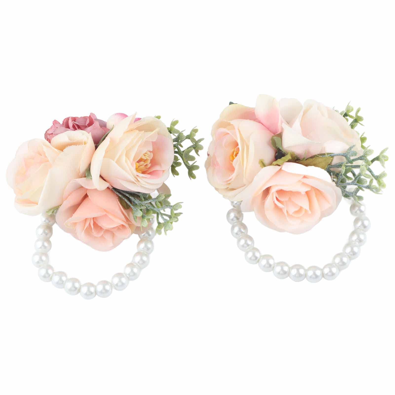 PATIKIL Lot De 2 Roses Artificielles Pour Mariage, Demoiselles D