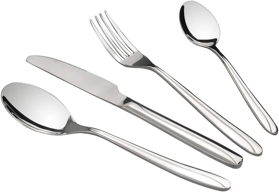 Ordate32-Piece Stainless Steel Knife Fork Spoon Cutlery Set, Service for 8