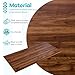 Kaboon 36x24 inches Tabletop, Solid One-Piece Desktop for Sit Stand Desk, Double Desks, L Desk DIY,Wood Countertop Home or Commercial Use,1 inch Thick, Dark Walnut