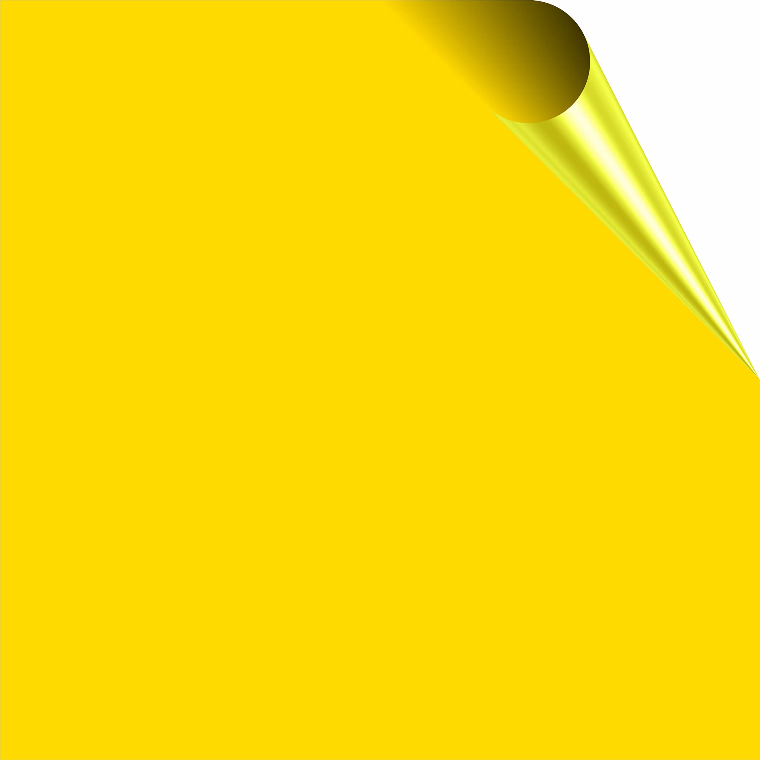 Gloss Tile Stickers for 15cm x 15cm / 150mm x 150mm / 6 Inch Waterproof for Kitchen, Splashback, for Bathroom, Self Adhesive, Peel and Stick On, Removable for Renters (Dark Yellow, 25)