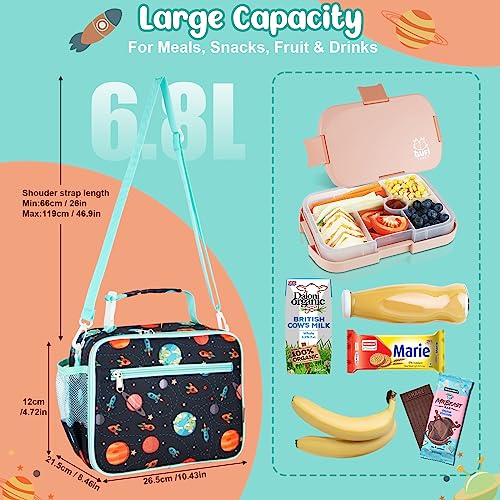 Homtibrm Insulated Lunch Bag, Kids Lunch Cool Bag with Adjustable Strap - Image 2