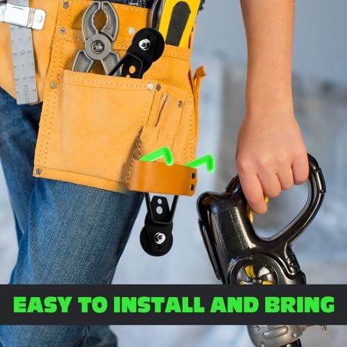 Image of Landhoow 6 Pcs Large Magnetic Hooks Heavy Duty Garage Magnet Hooks Strong Storage Utility Magnetic Hangers with Anti Slip Rubber Coating for Indoor and Outdoor Hanging (Green)
