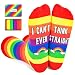 LGBTQ Pride Gifts - Rainbow Socks for Women Men, Lesbian Gay LGBT Pride Gifts Socks
