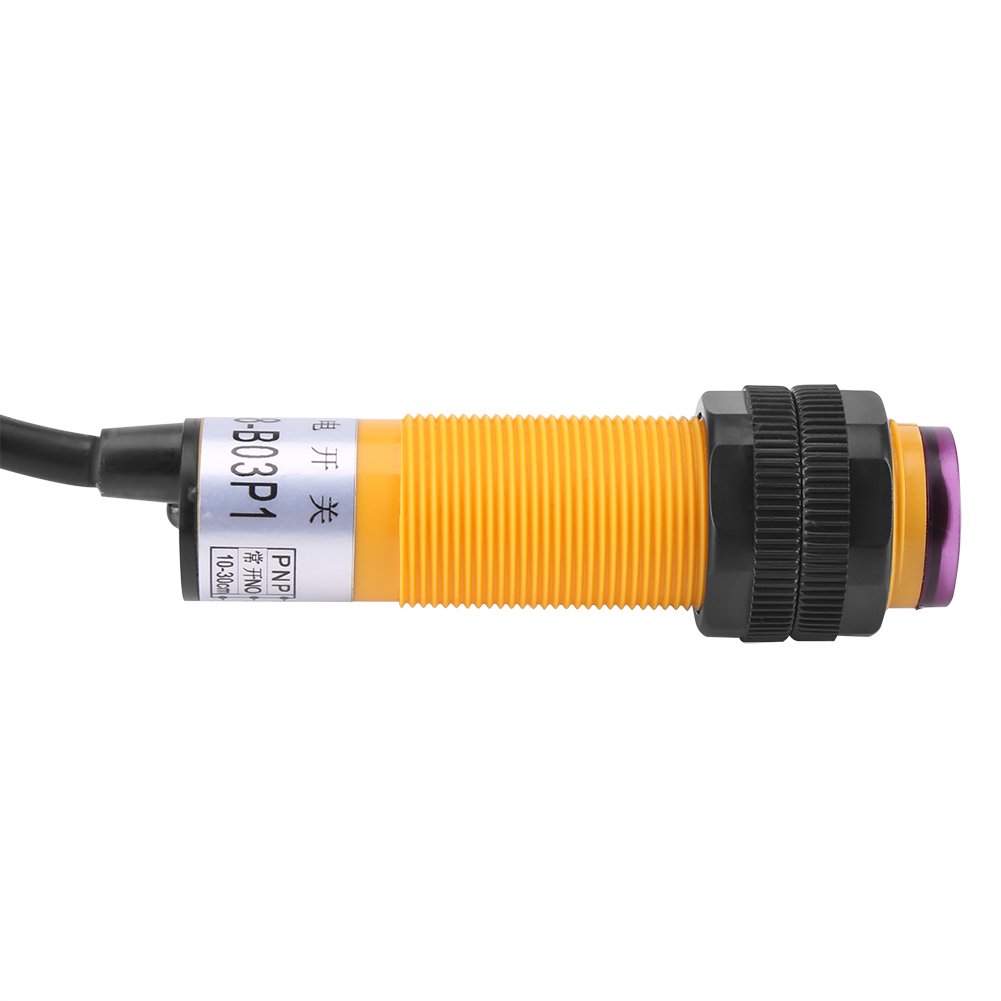 Marhynchus Przełącznik czujnika fotoelektrycznego na podczerwień PNP 3 przewody 6-36 V DC 300 MA z odległością wykrywania 5-30 cm dla automatyki przemysłowej i timera obrotomierza