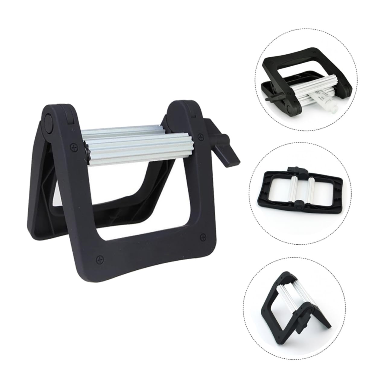 BUTIFULSIC 2 Pcs Artifact Squeezer Toothpaste Pusher Metallic Hair Dye Tube Squeezer Key Paint Tube Roller Stand Toothpaste Wringer Toothpaste Rolling Tool Toothpaste Tube Black Plastic