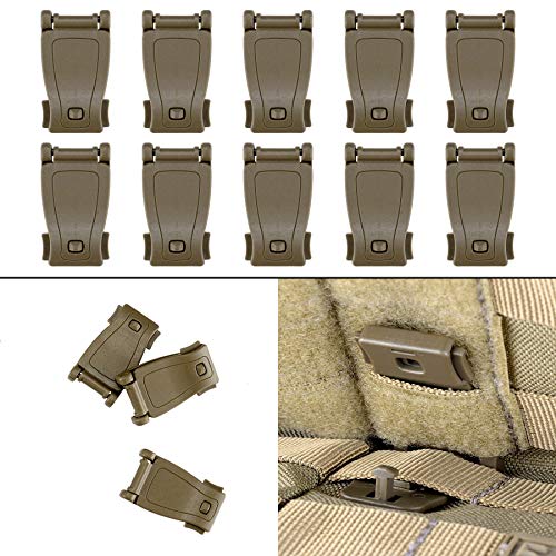 Image of BOOSTEADY 36PCS Attachments for Tactical Backpack Vest Belt,D-Ring Grimloc Locking Gear Clip, Web Dominator Elastic Strings, Strap Management Tool Buckle,Hydration Tube Clips,Key Ring,MOLLE Bag