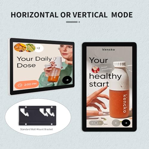 Image of 18.5 inch Capacitive Multi-Touch Screen Industrial Monitor, 16:9 Display 1920 x 1080P, Built-in Speakers, VGA, DVI & HD-MI Monitor for PC, POS, Small Business, Restaurant