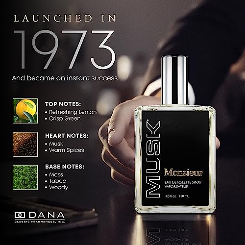 Monsieur Musk by Dana, 4 oz Eau de Toilette Spray for Men main image 1