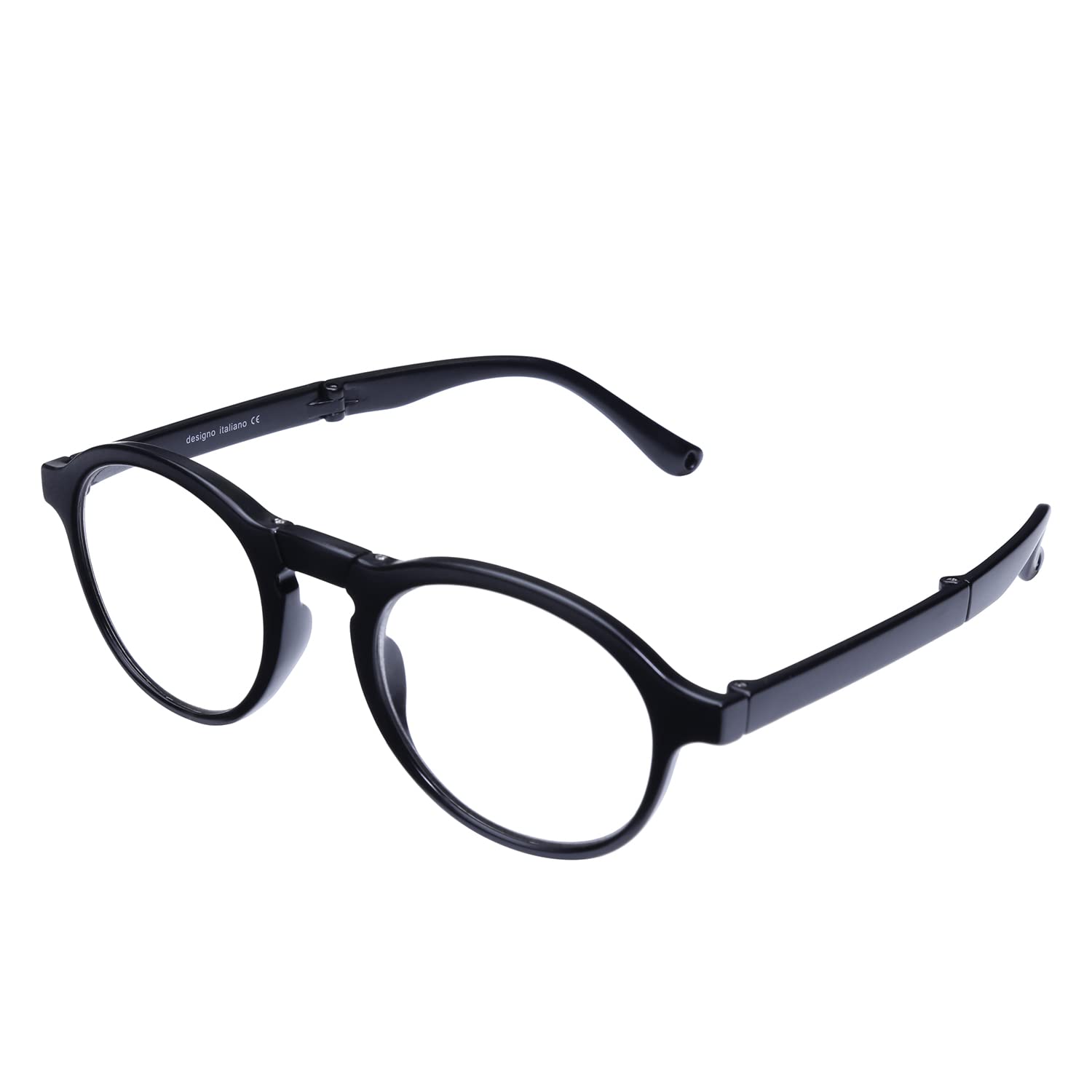 AEC Slim Executive4 Unisex Reading Glasses Power Full Rim Stylish Round Plastic Foldable Eyeglasses with Premium Chain Cover for Men and Women AEC Slim Executive4 Unisex Reading Glasses Power Full Rim Stylish Round Plastic Foldable Eyeglasses with Premium Chain Cover for Men and Women