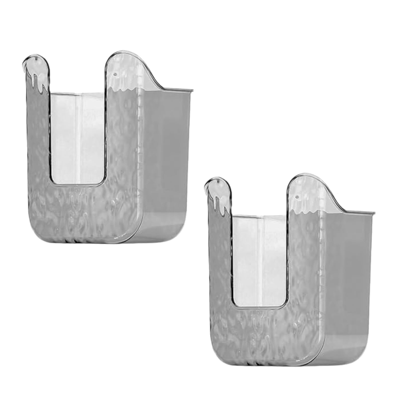 KXDEFE Wet Wipes Dispenser Box, Wall Mounted Toilet Wipes Dispenser, Kitchen Wipes Storage Box, The Ultimate Solution for Your Bathroom and Kitchen. (2 pcs Gray)