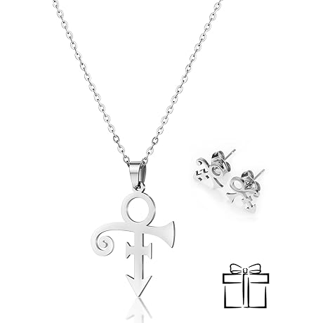 RisingFaith Prince Symbol Earrings Set