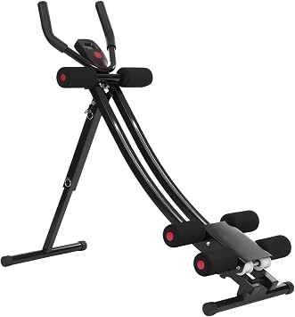 Ab Machine for Abs Workout, Foldable Abdominal Trainer Machine