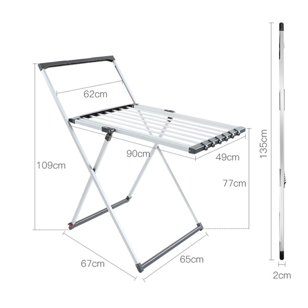 Faltbares / Wohnzimmer Balkon Aluminium Outdoor Winddicht Rutschfest Trocknen Quilt Rack Große Kapazität Baby Kleidung Socken Handtuchhalter
