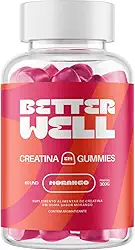 Creatina em Gummies Better Well | 60 unidades (30 doses) | 3g de creatina por porção | Sabor Morango Delicioso