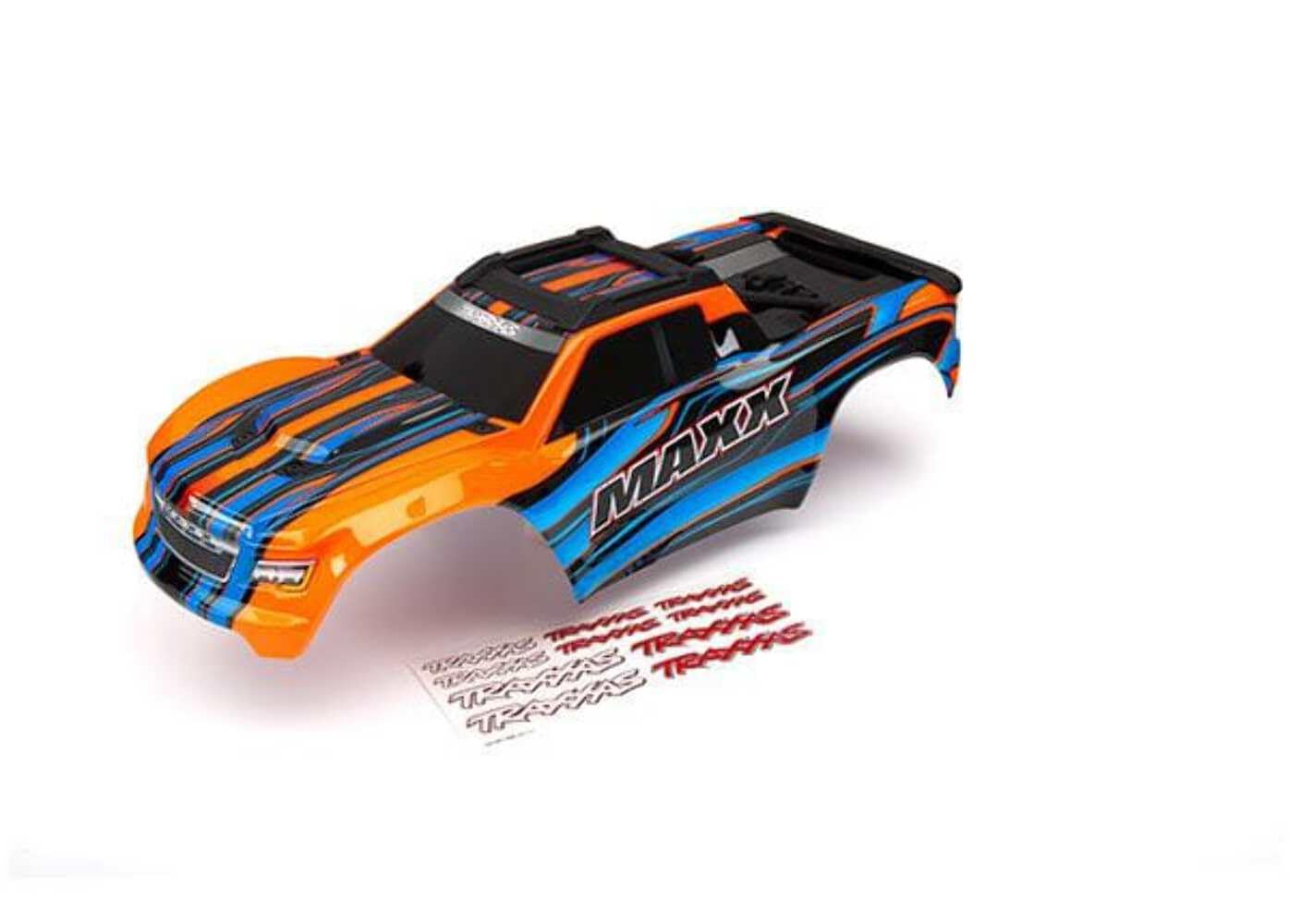 Traxxas 8911T Body, Maxx, Orange (Painted)/ Decal Sheet