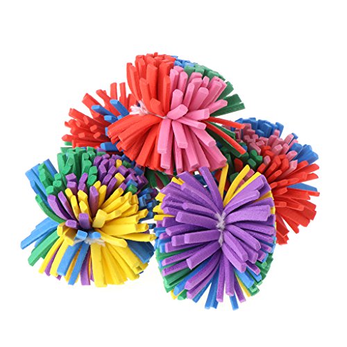 Psdndeww 5 Pieces for Pet Teaser Fun Flower Pet for Colorful Flower for Cat Chew B