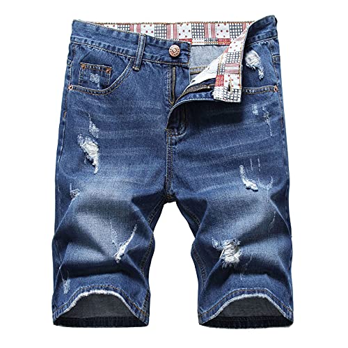Nostalgic Summer High Loose Jeans Street Hole Pants Men's Retro Men's Pants 501 Shrink