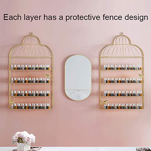 LHY-Shelf LJ Nagellackständer Metall, Nagellackregal Wandregal, Regal Aufbewahrung Ständer Organizer Ablagen für… – Bild 4