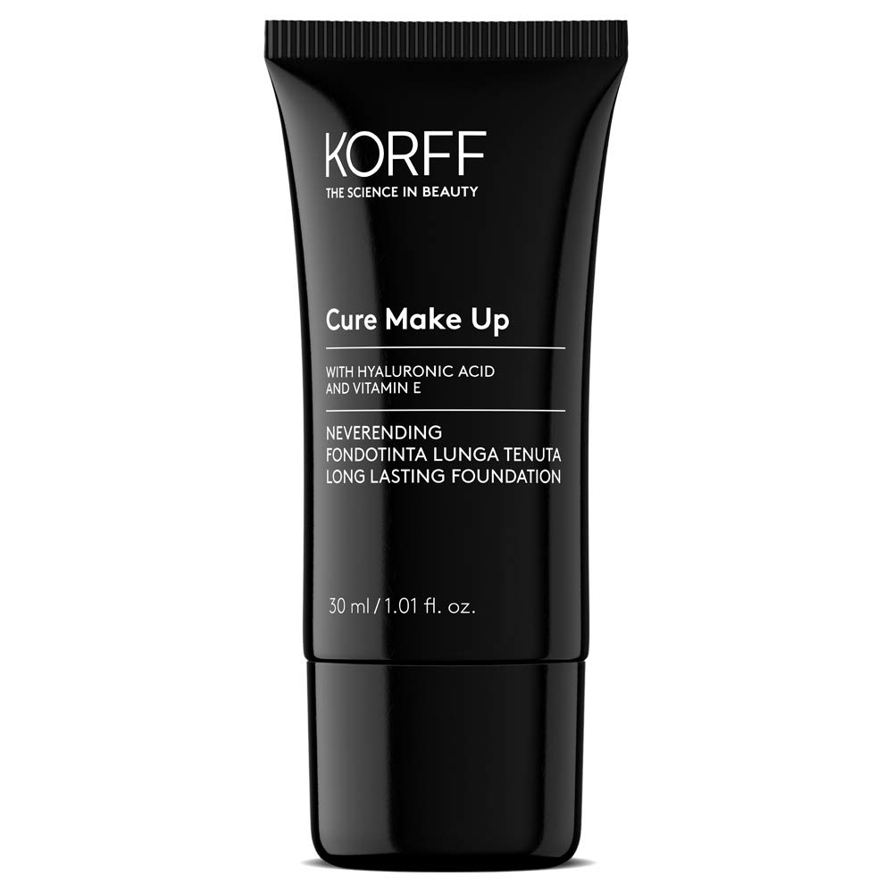 KorffCream Foundation Matte Effect Long Lasting Medium Cover - High Anti-Ageing Formula with Hyaluronic Acid 03