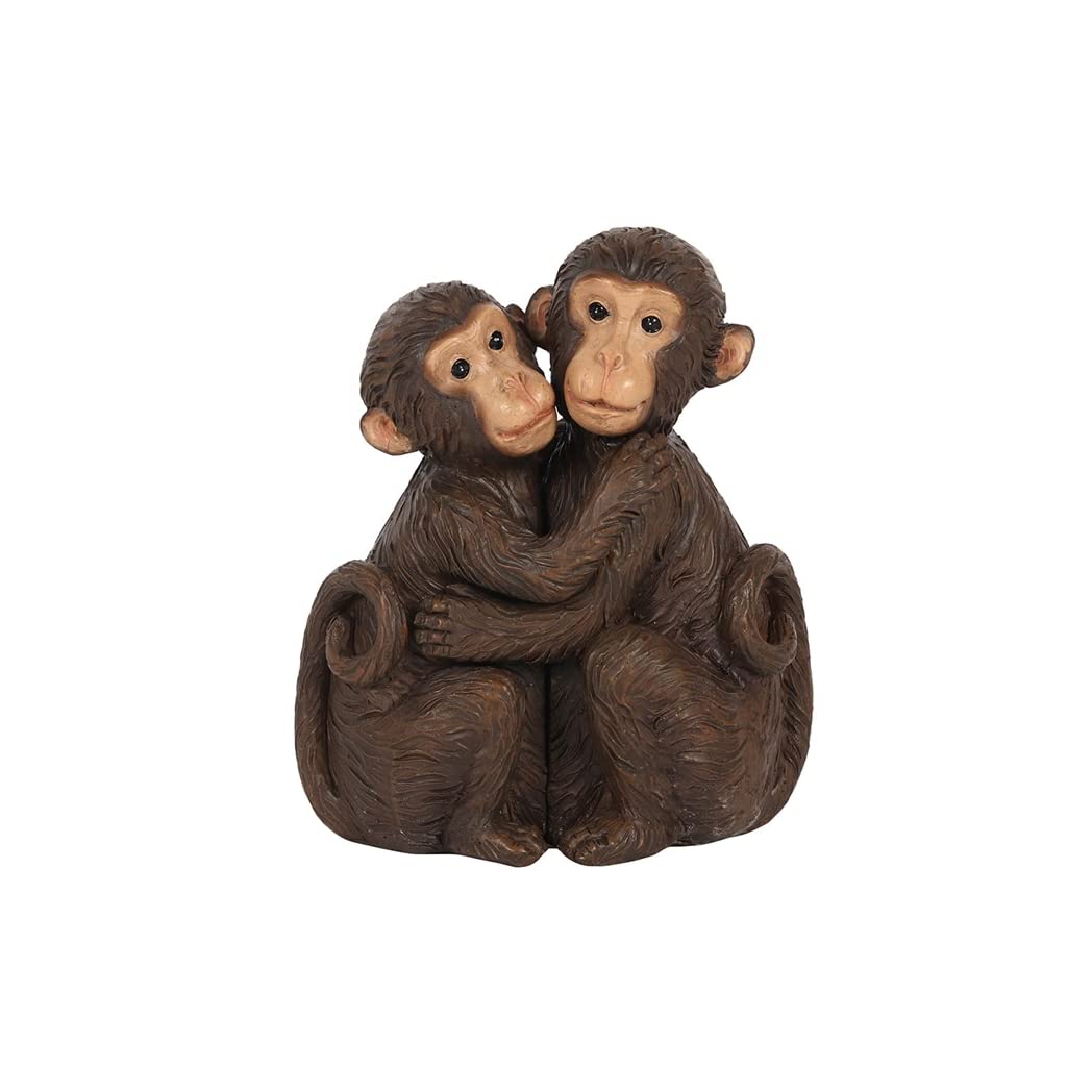 Something Different FO_75830 Monkey Couple Ornament | 2pc. 220g, Multicolor