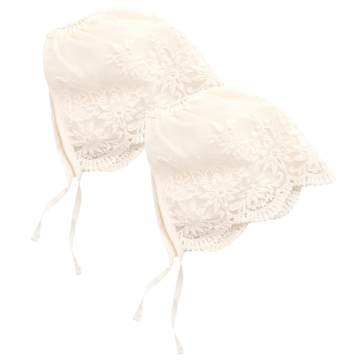 GALPADA 8piezas Gorro De Encaje para Sombrero para Recién Nacido Accesorio Elegante para Bautizos y Cumpleaños Protección Solar UPF para