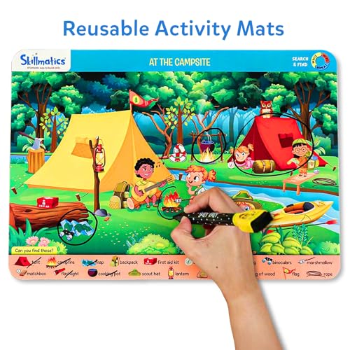 Image of Skillmatics Search and Find Educational Game - Reusable Preschool Learning Activities, Perfect for Toddlers & Kids Who Love Toys, Art & Crafts, Builds Vocabulary, Gifts for Ages 3, 4, 5, 6
