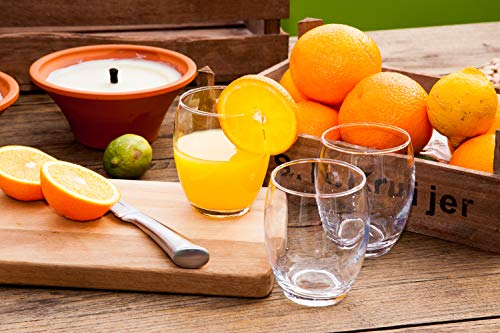 alpina Trinkgläser - Wassergläser Set 6 Stück - 350 ml - Spülmaschinenfest