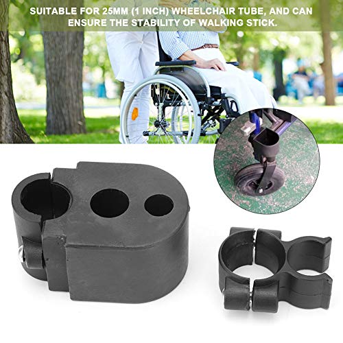 GUSTAR Silla de Ruedas para Adultos, Soporte de bastón para Silla de Ruedas, muletas para Silla de Ruedas, Soporte de bastón, Accesorios de Scooter eléctrico General.