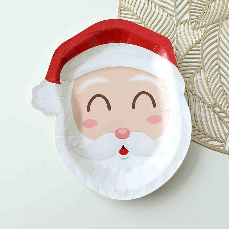 Amazon.co.jp: Akasooda 使い捨て紙皿 クリスマス 30枚 パーティー食器