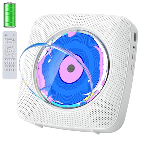 CD Player Portable Bluetooth Rechargeable: CD Players...