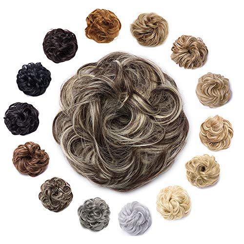 synthetic hair bun
