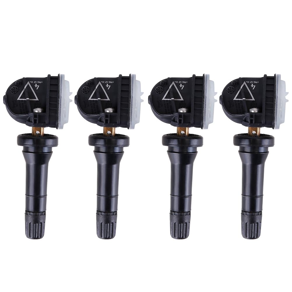 BYNYXI 4PCS RDKS TPMS Capteur de Pression des pneus 2036804 pour Ford S-Max Edge Fiesta Mondeo Mustang 2318453 5291383 Système de contrôle de la Pression des pneus Valve métallique Capteur TPMS