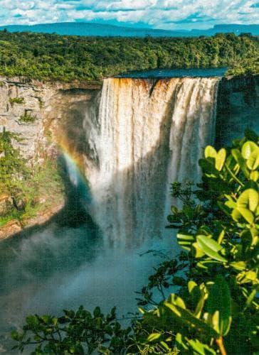 1000 Piece Puzzle for Adults Jigsaw Puzzles 1000 Pieces Hard Challenging Difficult Family Cool Large Waterfall Guyana Puzzles for Adults