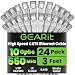 GearIt 24-Pack, Cat 6 Ethernet Cable Cat6 Snagless Patch 3 Feet - Snagless RJ45 Computer LAN Network Cord, White - Compatible with 24 48 Port Switch POE Rackmount 24port Gigabit