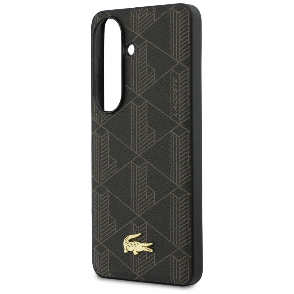 CG MOBILE Lacoste Monogram PCW, mieszanka kompatybilna z MagSafe etui do Samsung Galaxy S26 (brązowe)