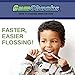 GumChucks Floss for Teeth - Flossing for Kids and Adults - Orthodontic Flossers for Braces - Dental Gum Floss Picks for All Ages (Old Skulls - Ninja Vitis)
