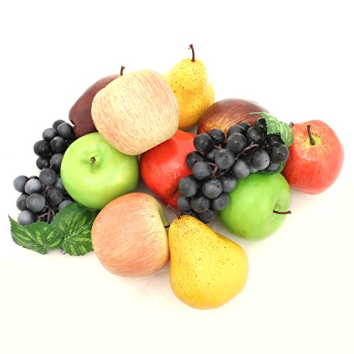 ALEKO Artificial Fake Fruit Decor (Lot of 12, Multi-Fruit)