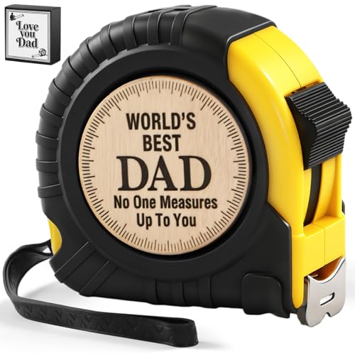 Fathers Day Gift for Dad from Daughter Son- Metric Tape Measure 25 Ft, Dad Gifts Measuring Tape...