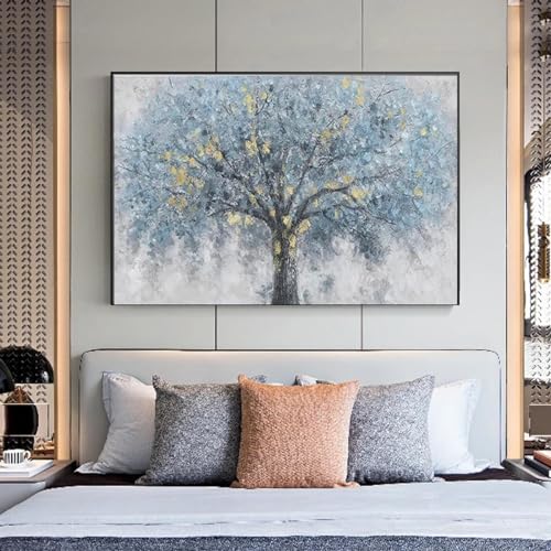 Peintures à l'huile d'arbre abstrait pour habiller un grand mur